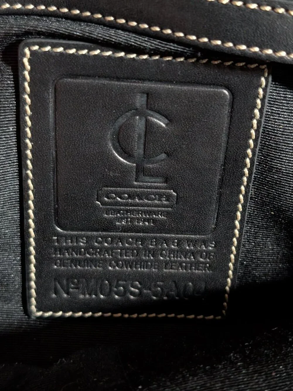 Vintage Coach leather portfolio/briefcase